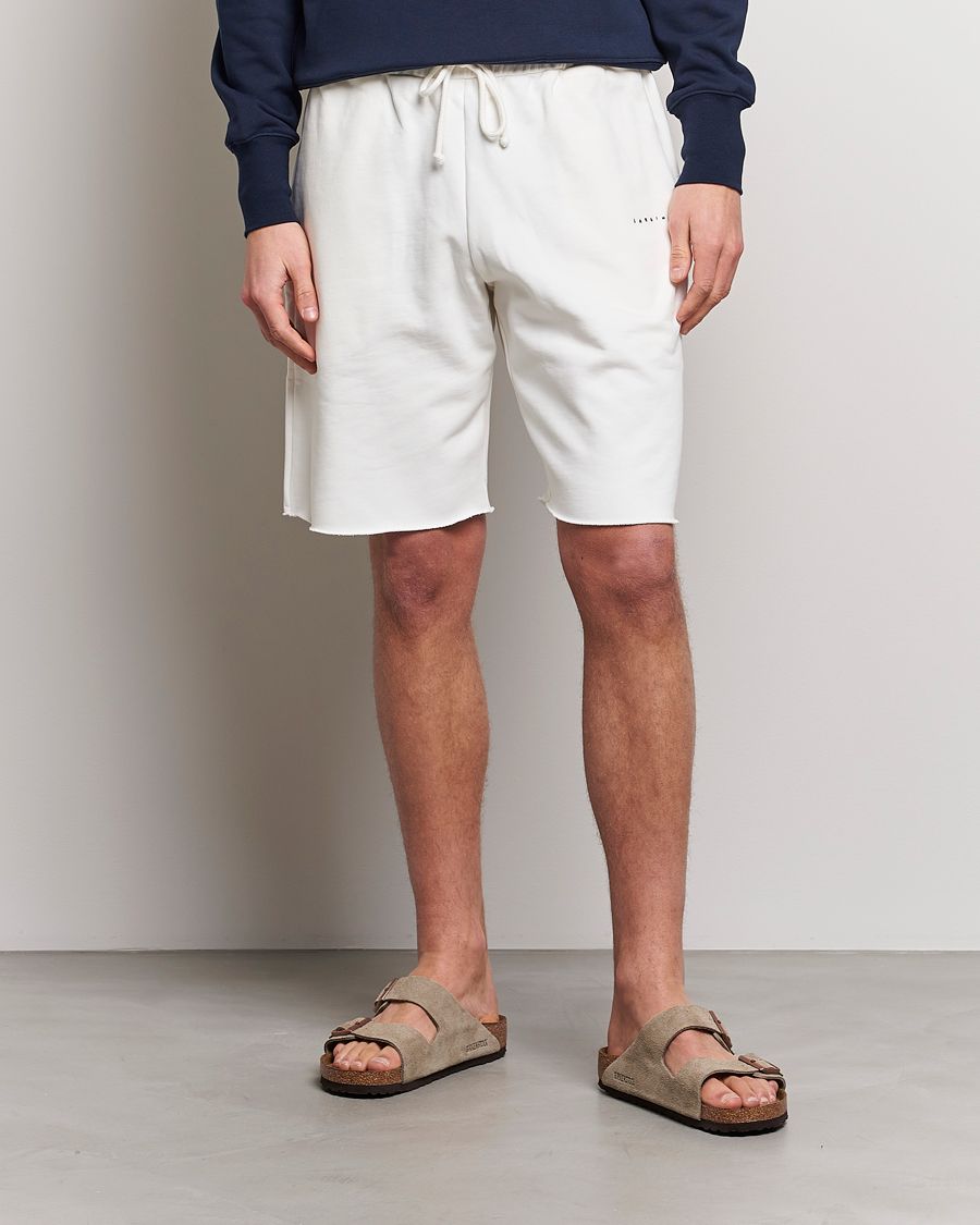Herren | Joggingshorts | Lardini | Cotton Embroidery Shorts White