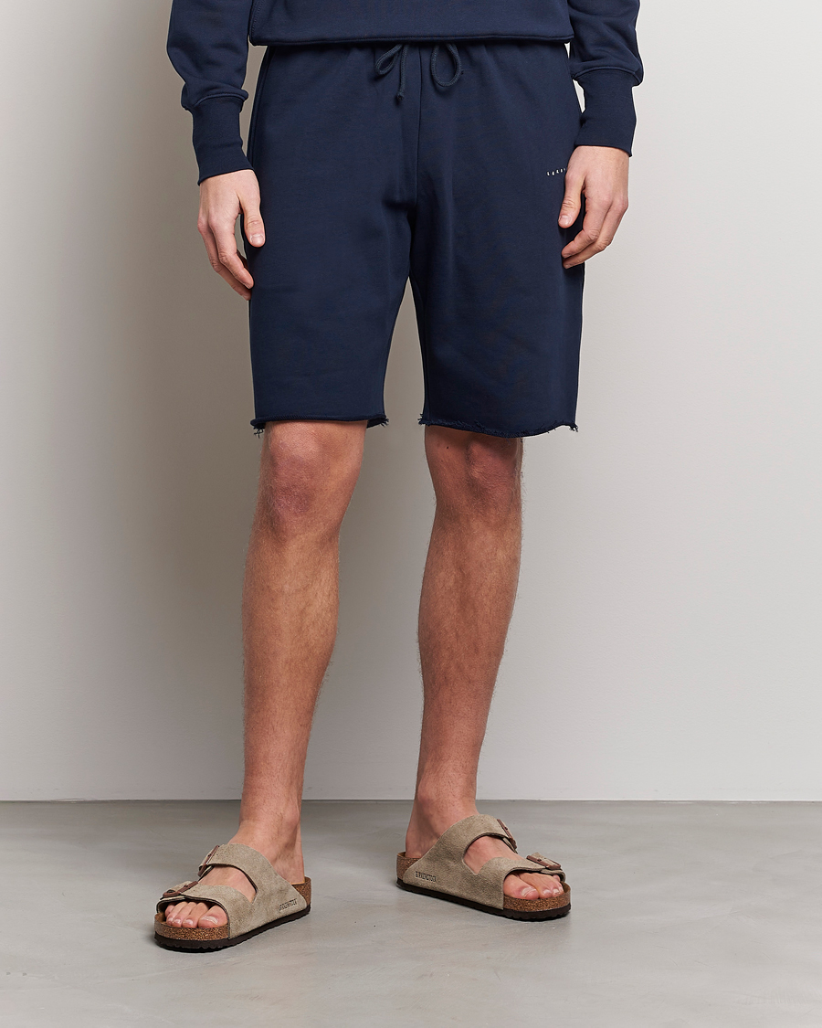 Herren |  | Lardini | Cotton Embroidery Shorts Navy