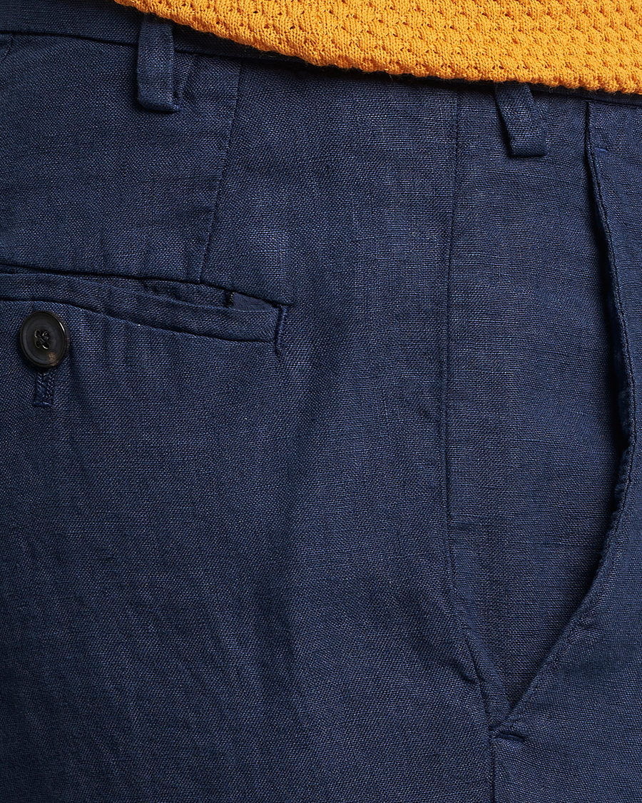 Herren | Shorts | Lardini | Linen Shorts Navy
