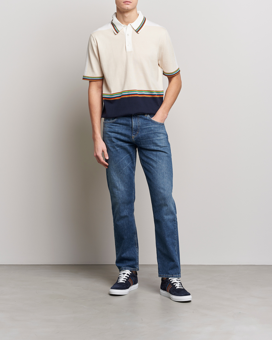 Herren | Pullover | Paul Smith | Organic cotton Knitted Polo White