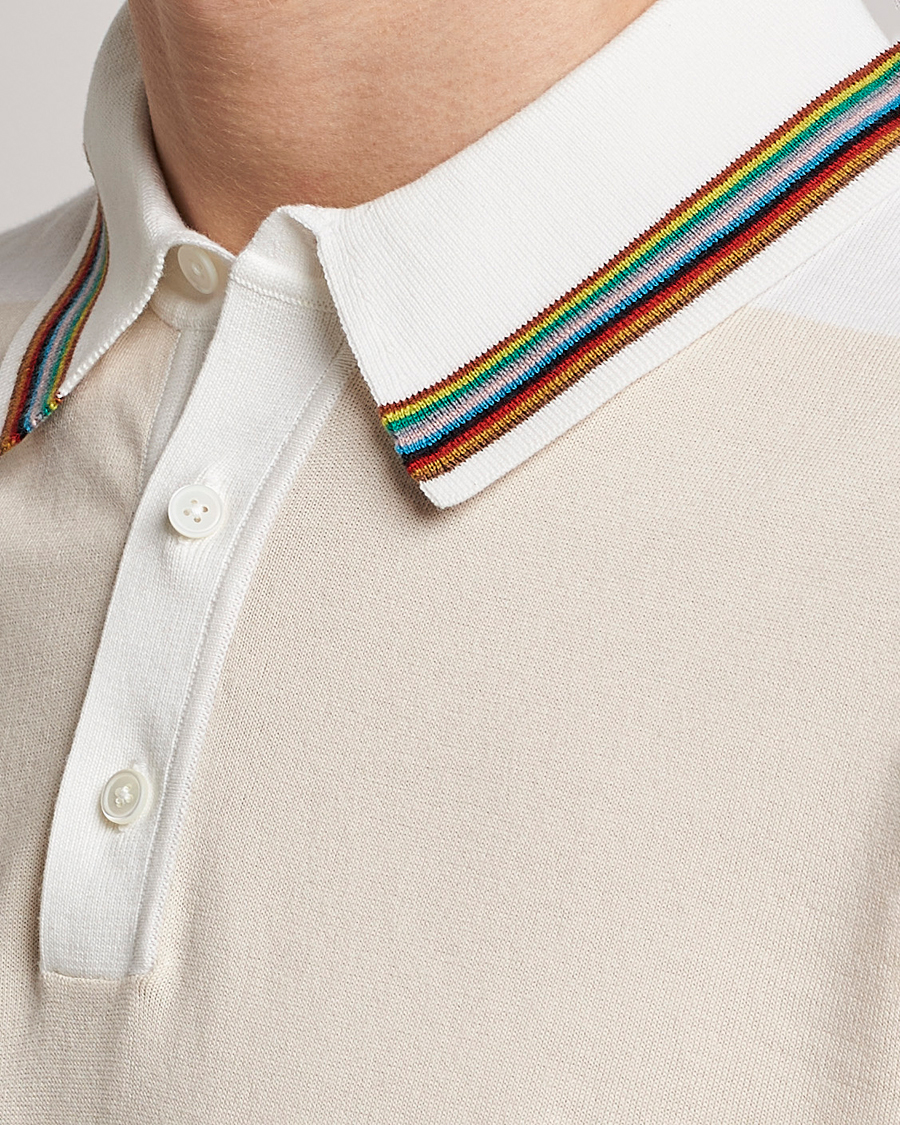 Herren | Pullover | Paul Smith | Organic cotton Knitted Polo White
