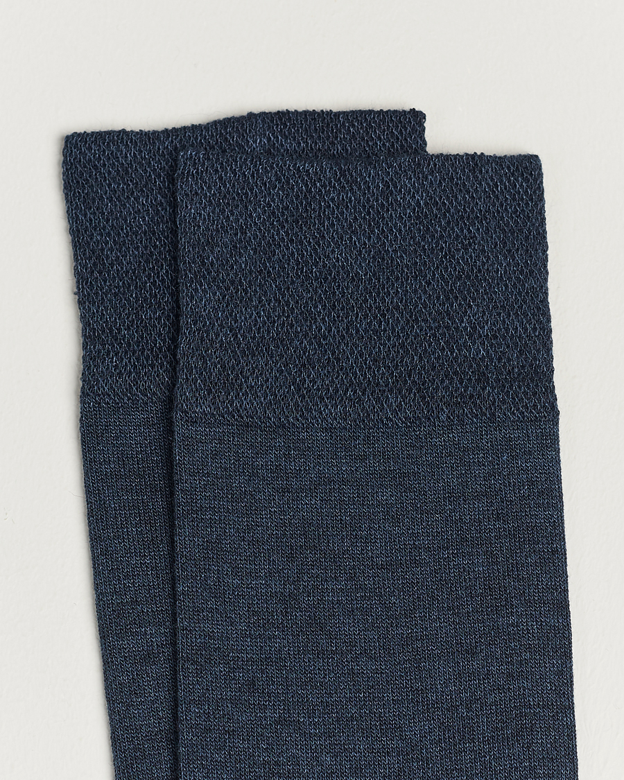 Herren |  | Falke | Sensitive New York Lyocell Socks Navy Melange