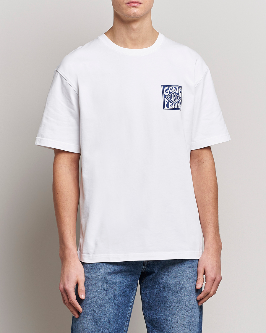 Herren |  | Samsøe & Samsøe | Gone Fishing T-Shirt White