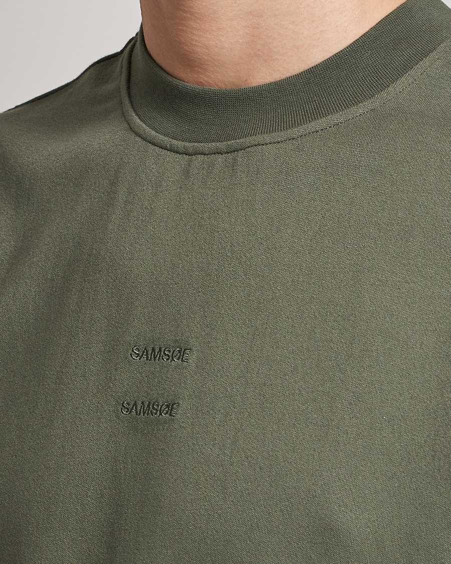 Herren | T-Shirts | Samsøe Samsøe | Samsøe & Samsøe Samer Long Sleeve T-Shirt Beetle