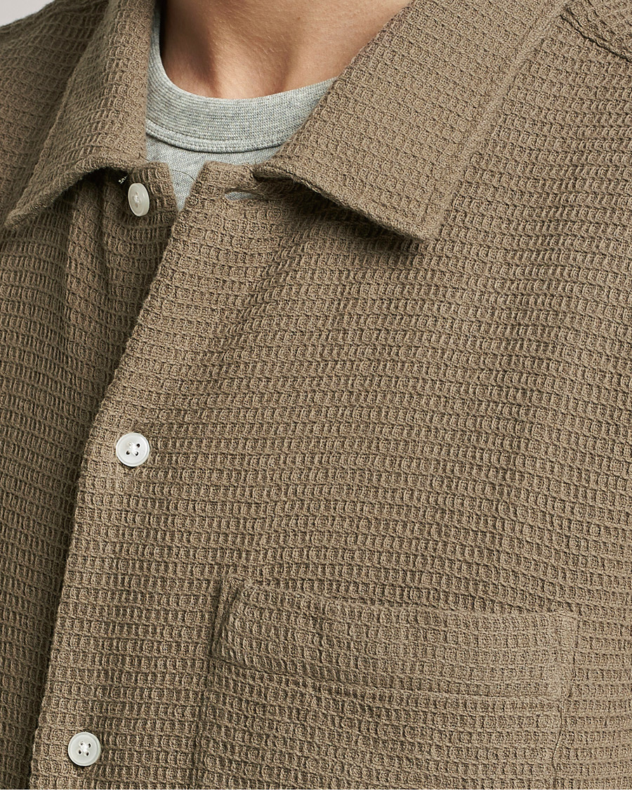 Herren | Hemden | Samsøe & Samsøe | Avan Organic Cotton Short Sleeve Shirt Brindle
