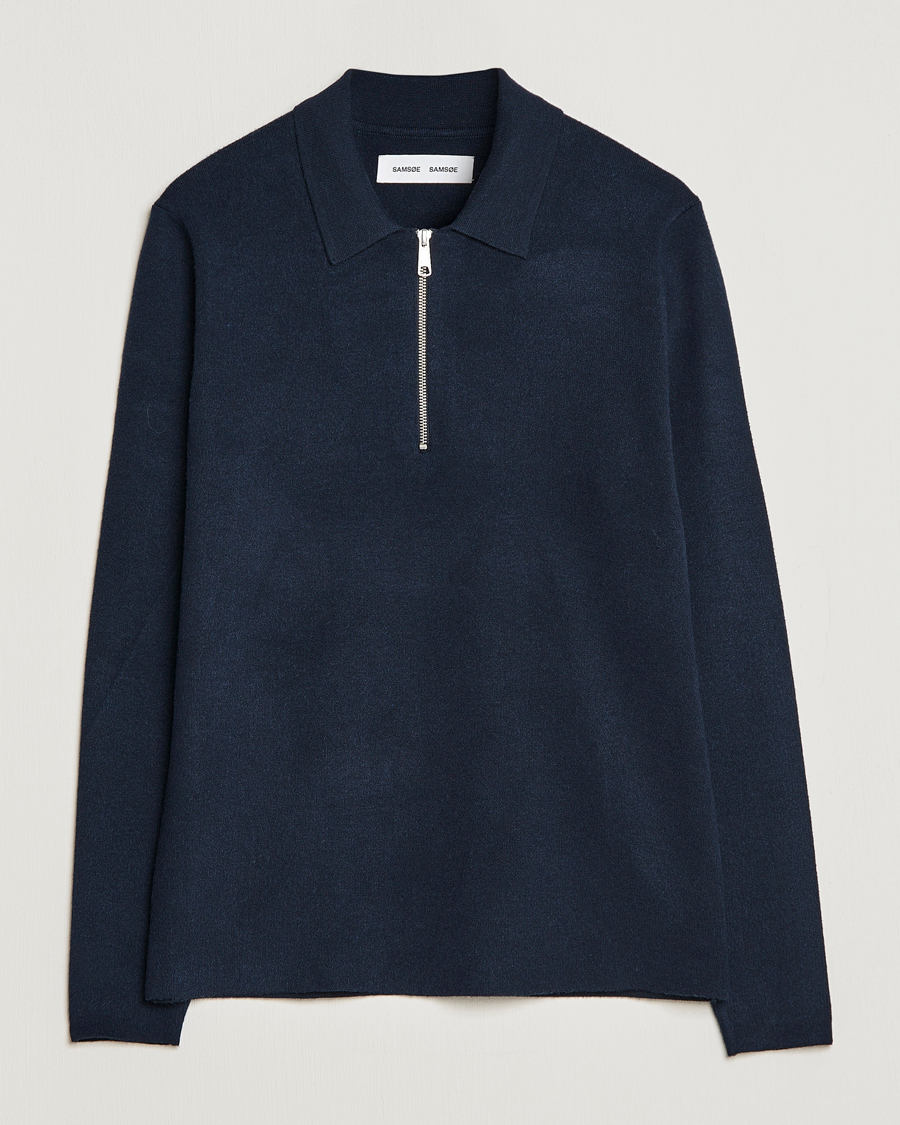 Herren | Pullover | Samsøe Samsøe | Samsøe & Samsøe Guna Half Zip Sweater Salute