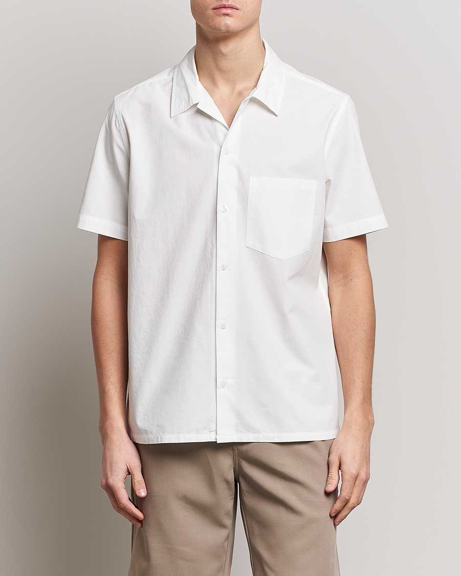 Herren |  | Samsøe & Samsøe | Avan Organic Cotton Short Sleeve Shirt White