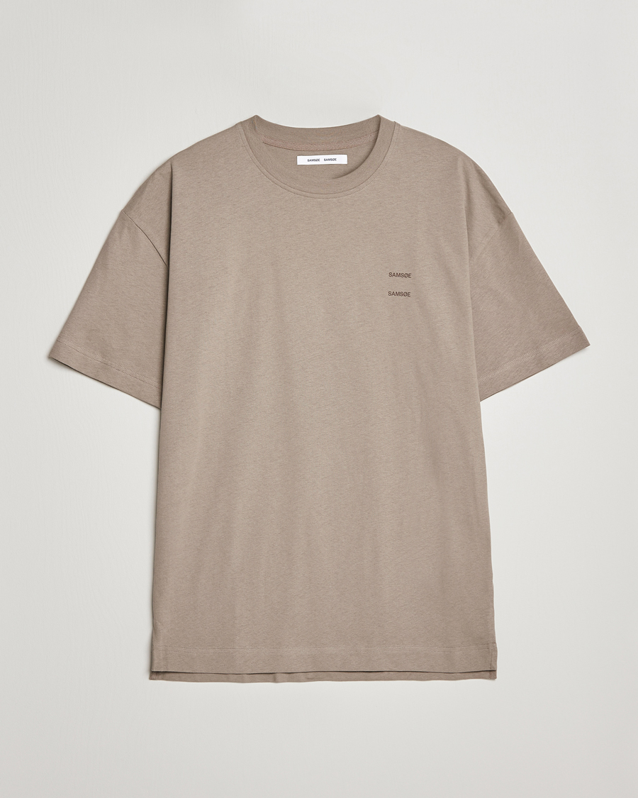 Herren | T-Shirts | Samsøe Samsøe | Samsøe & Samsøe Joel Organic Cotton T-Shirt Brindle