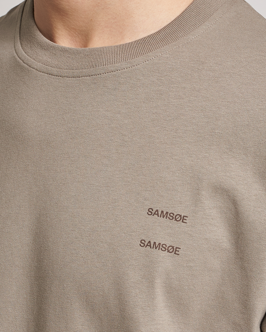 Herren | T-Shirts | Samsøe Samsøe | Samsøe & Samsøe Joel Organic Cotton T-Shirt Brindle