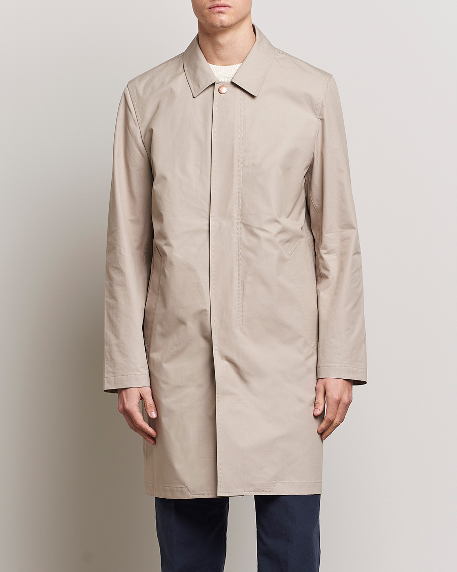 Herren |  | Private White V.C. | Unlined Cotton Ventile Mac Coat 3.0 Plaza Taupe