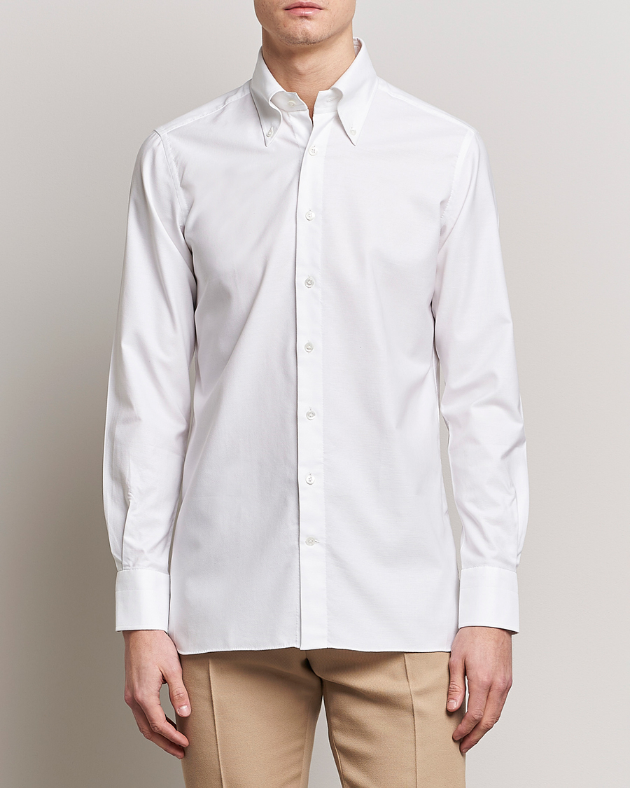 Herren | Hemden | 100Hands | Gold Line Natural Stretch Oxford Shirt White