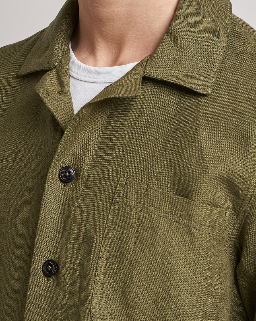Herren | Hemden | Peregrine | Grange Linen Shacket Khaki