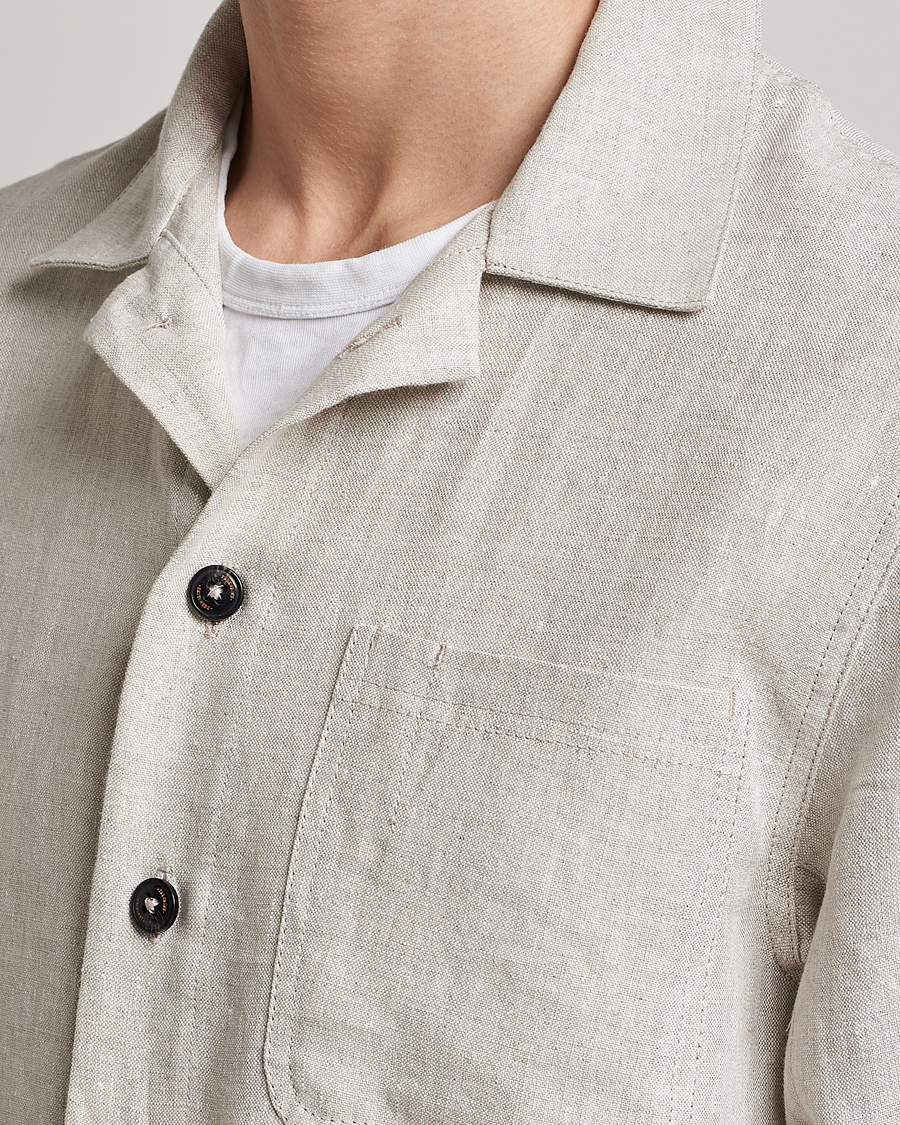 Herren | Hemden | Peregrine | Grange Linen Shacket Stone