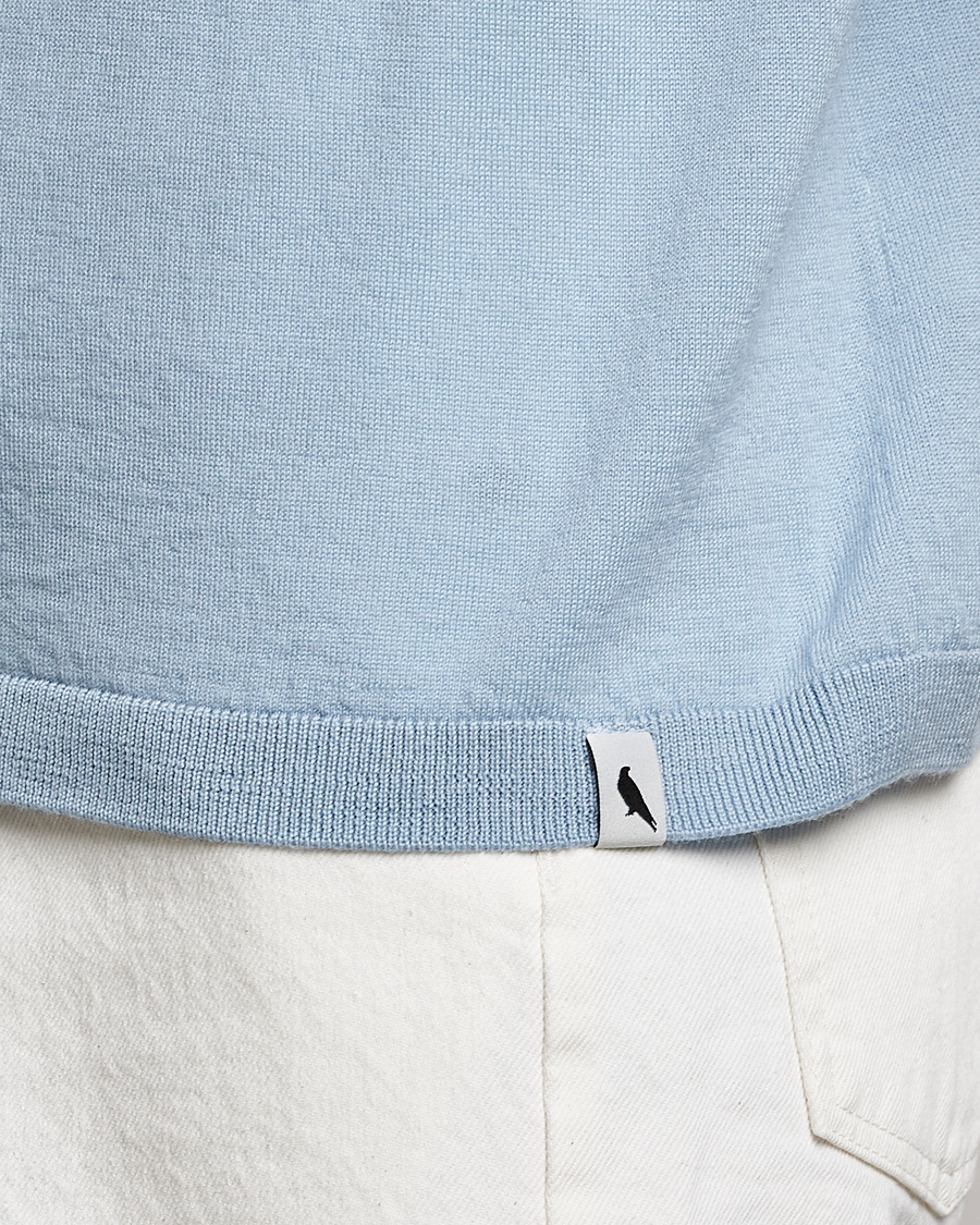 Herren | T-Shirts | Peregrine | Knitted Wool T-Shirt Ocean