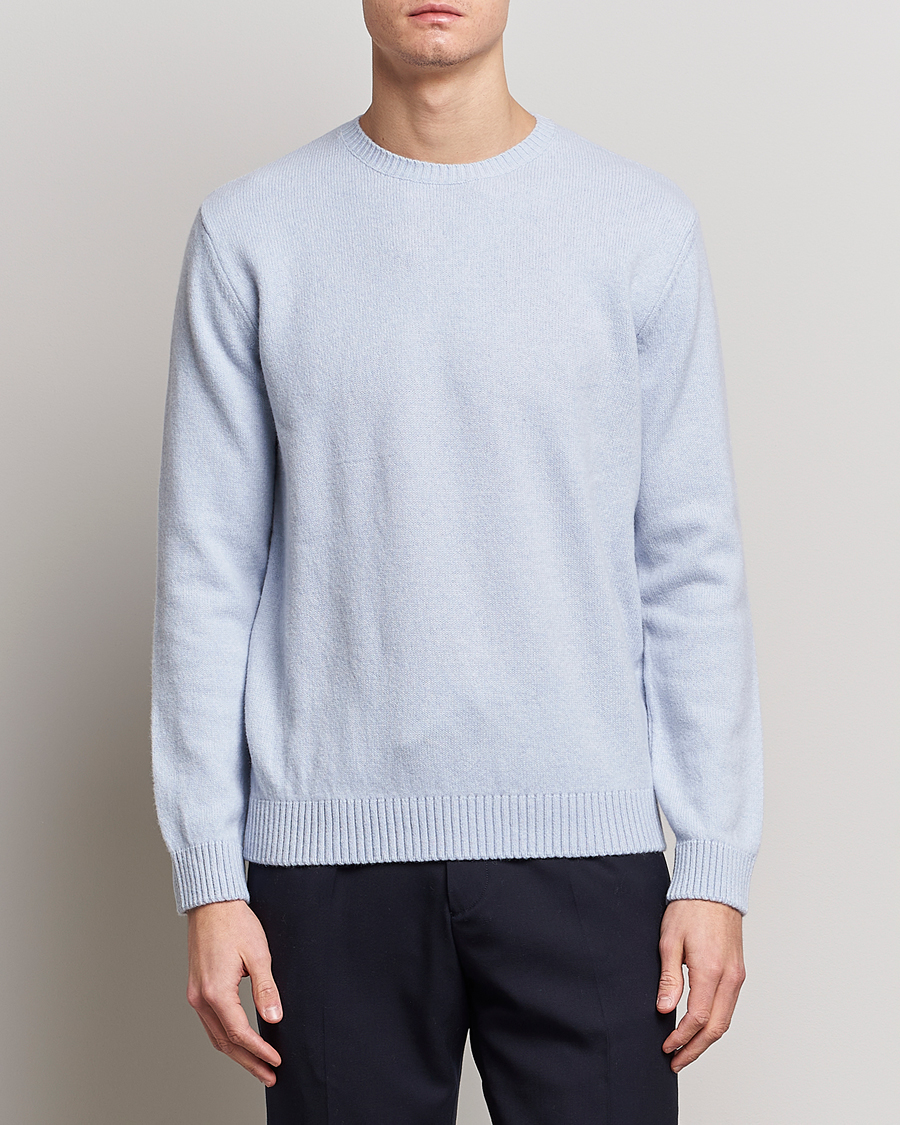 Herren | Pullover | Colorful Standard | Classic Merino Wool Crew Neck Polar Blue