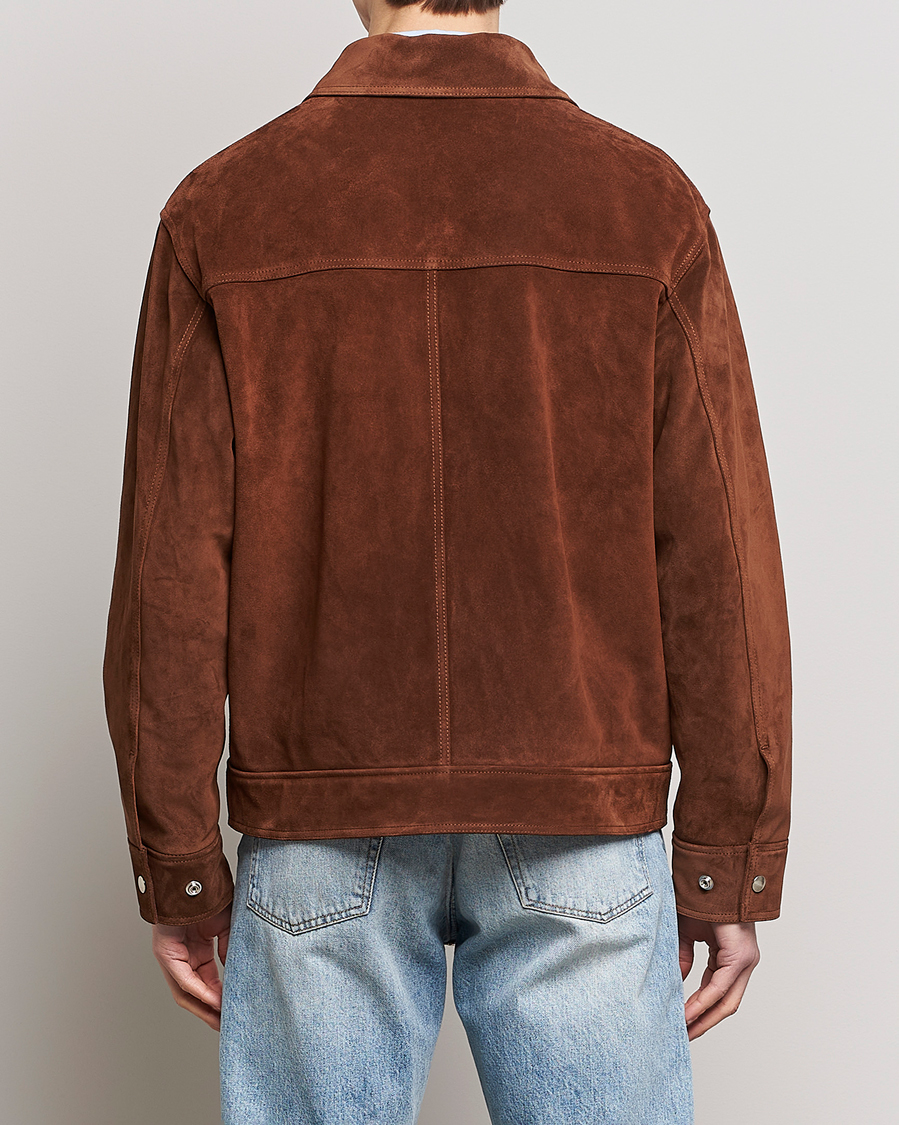 Herren | Jacken | GANT | Suede Jacket Mahogany Brown