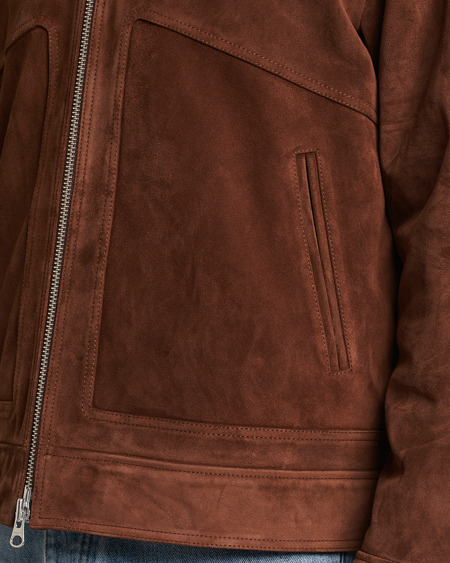 Herren | Jacken | GANT | Suede Jacket Mahogany Brown