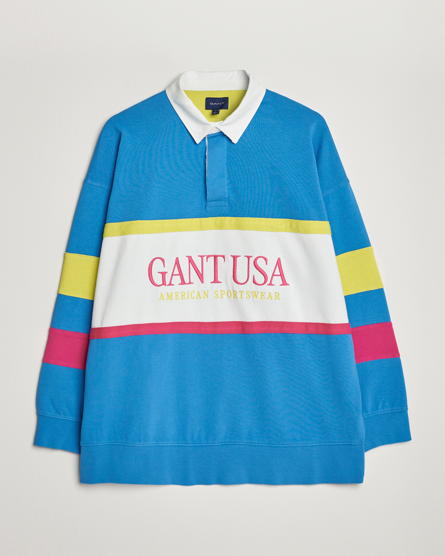 Herren | Pullover | GANT | Archive Heavy Rugger Day Blue
