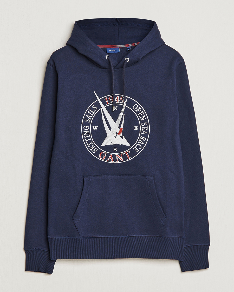 Herren | Pullover | GANT | Sailing Hoodie Evening Blue