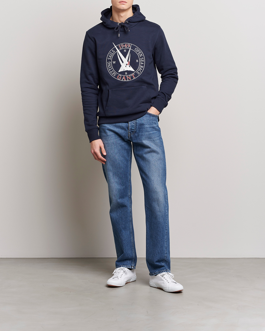 Herren | Pullover | GANT | Sailing Hoodie Evening Blue