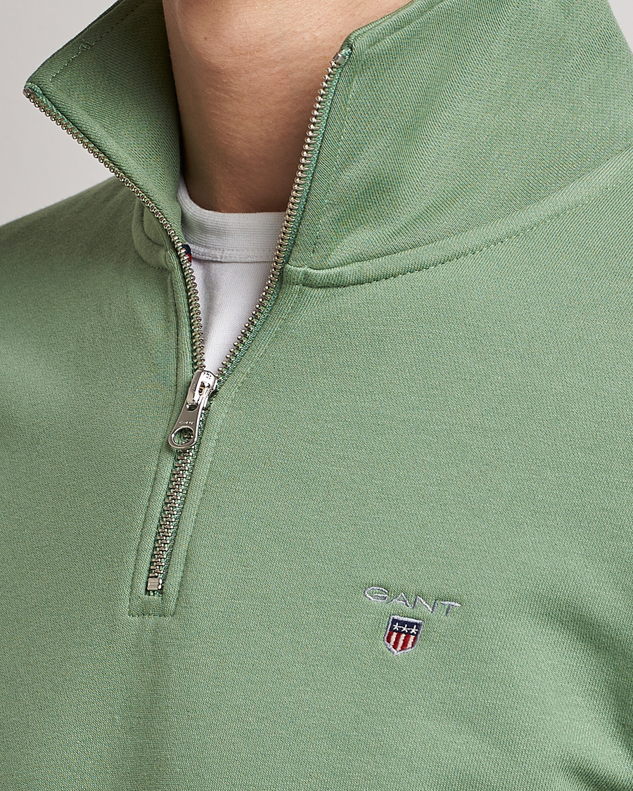 Herren | Pullover | GANT | Original Shield Logo Half-Zip Kalamata Green