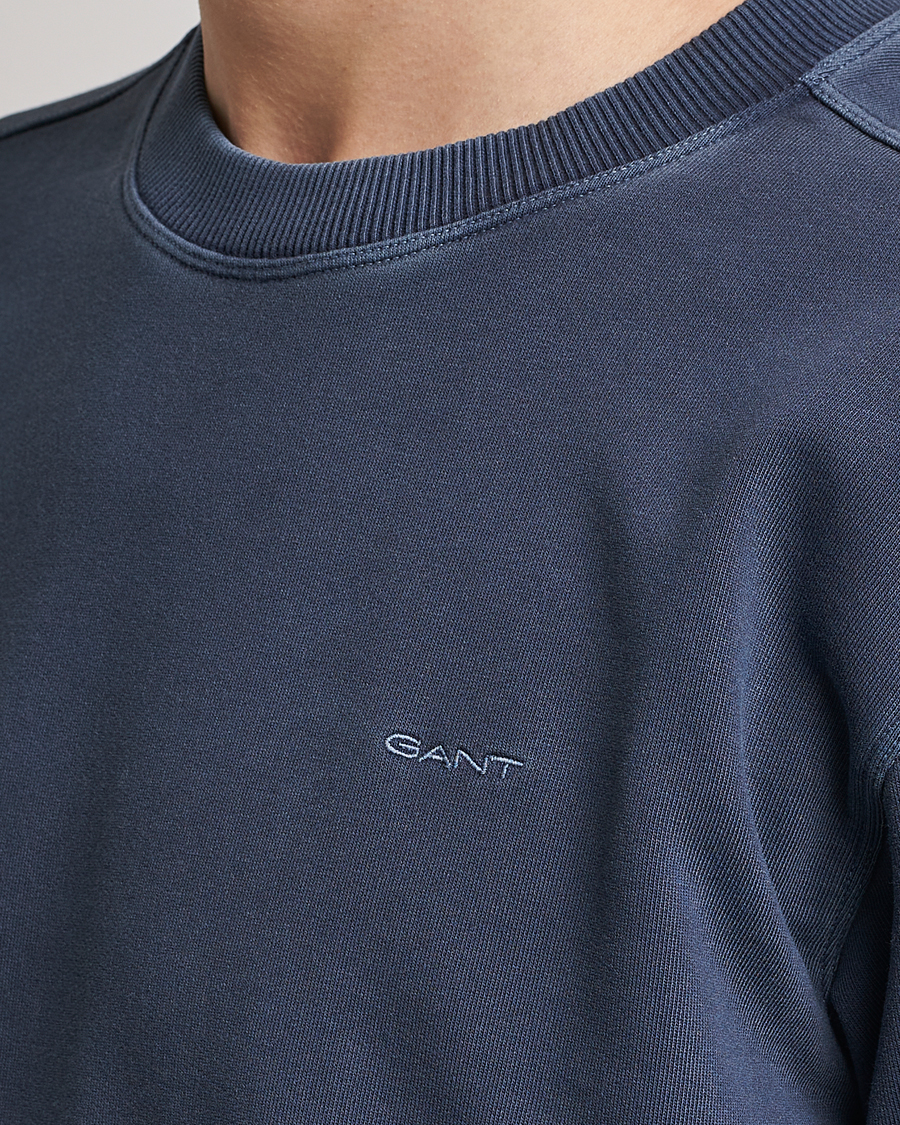 Herren | Pullover | GANT | Sunbleached Crew Neck Sweatshirt Evening Blue