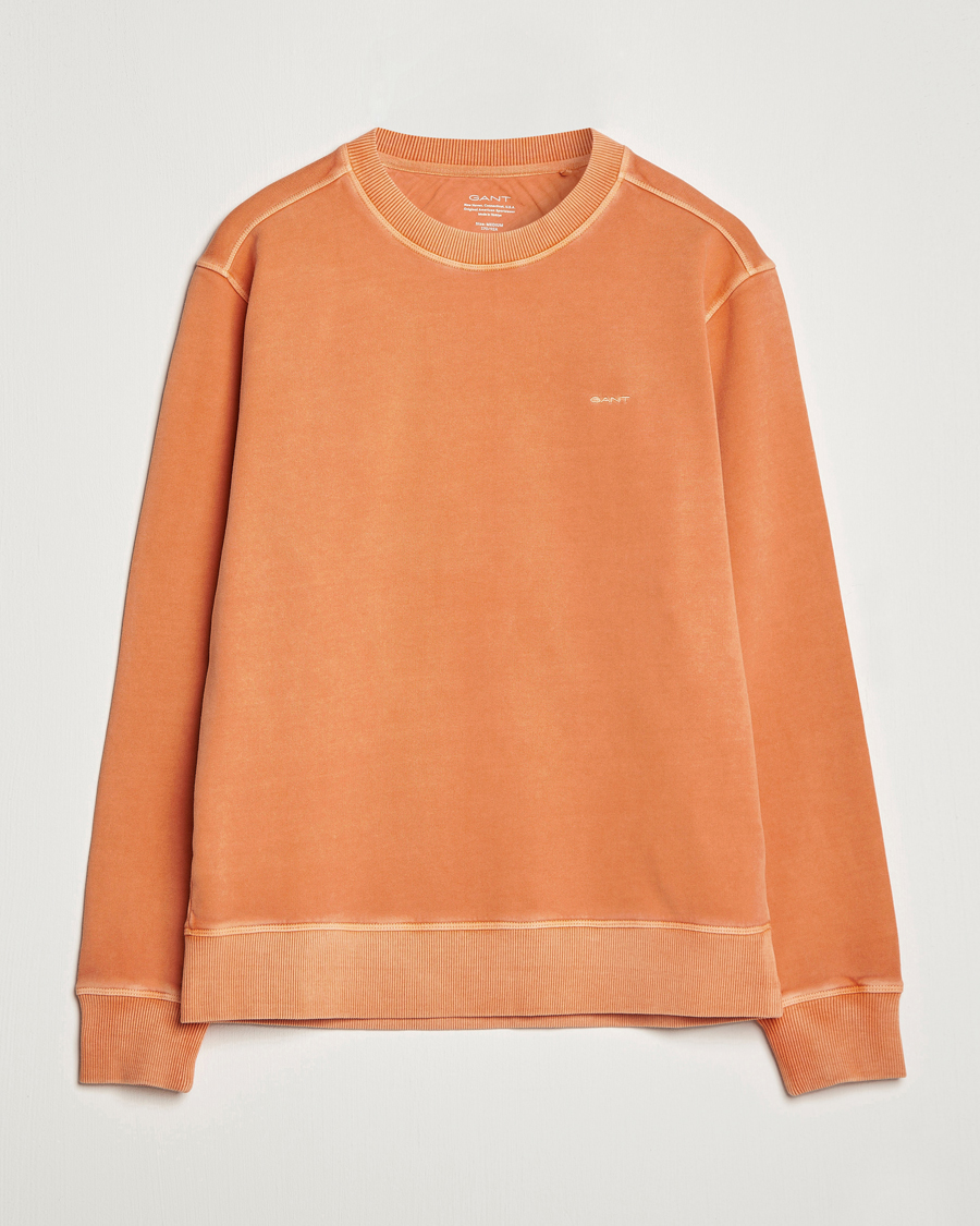 Herren | Pullover | GANT | Sunbleached Crew Neck Sweatshirt Orange