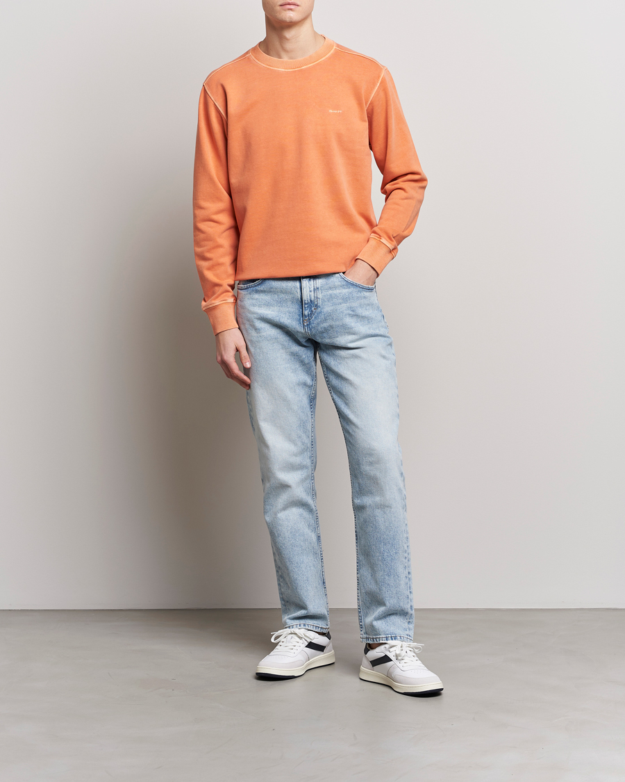 Herren | Pullover | GANT | Sunbleached Crew Neck Sweatshirt Orange