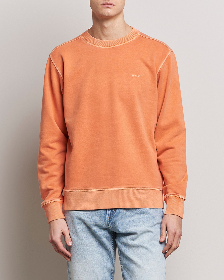 Herren | Pullover | GANT | Sunbleached Crew Neck Sweatshirt Orange