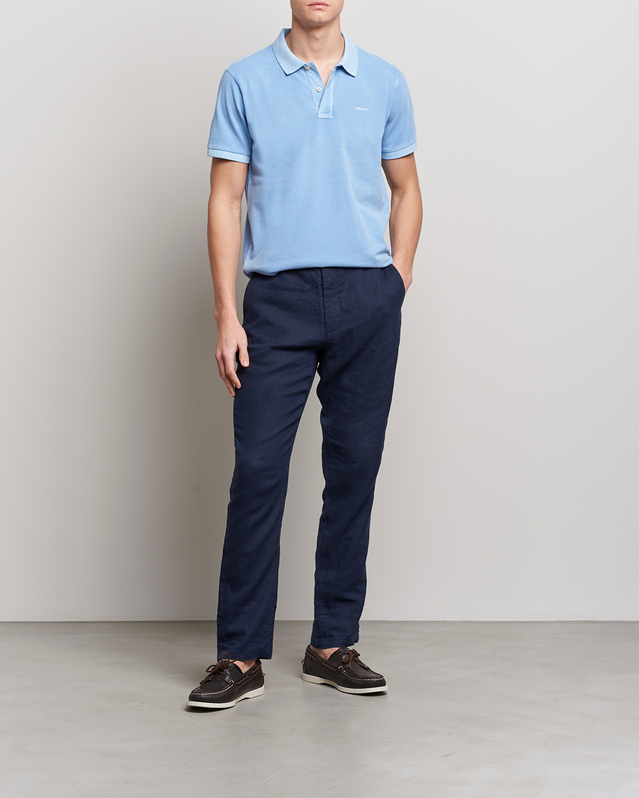 Herren | Poloshirts | GANT | Sunbleached Polo Gentle Blue