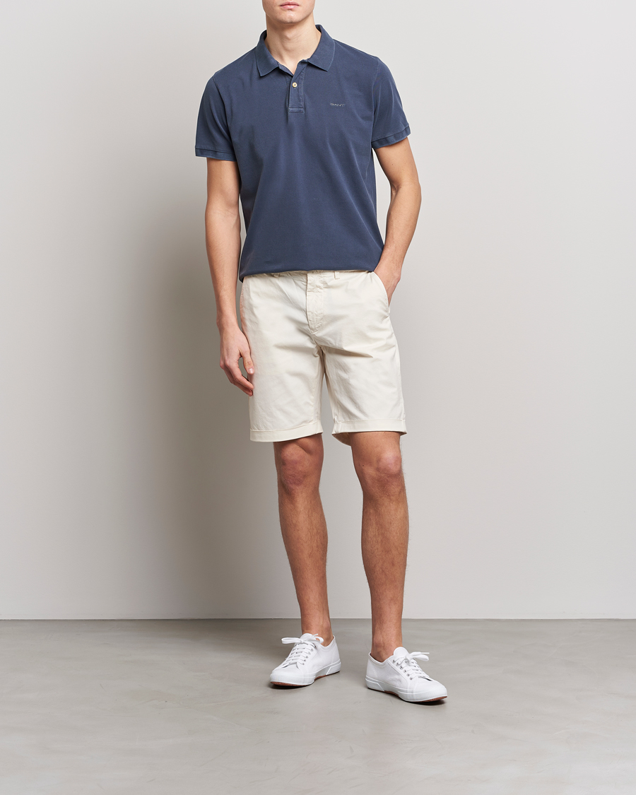 Herren | Poloshirts | GANT | Sunbleached Polo Evening Blue