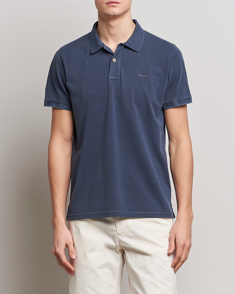 Herren | Poloshirts | GANT | Sunbleached Polo Evening Blue