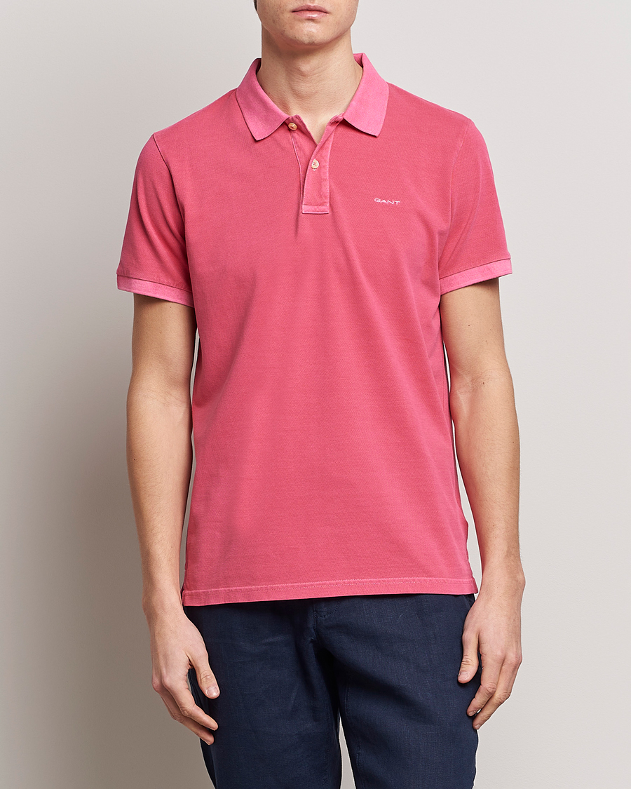 Herren | | GANT | Sunbleached Polo Magenta Pink