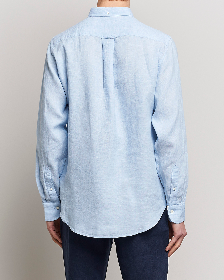 Herren | Hemden | GANT | Regular Fit Linen Shirt Capri Blue