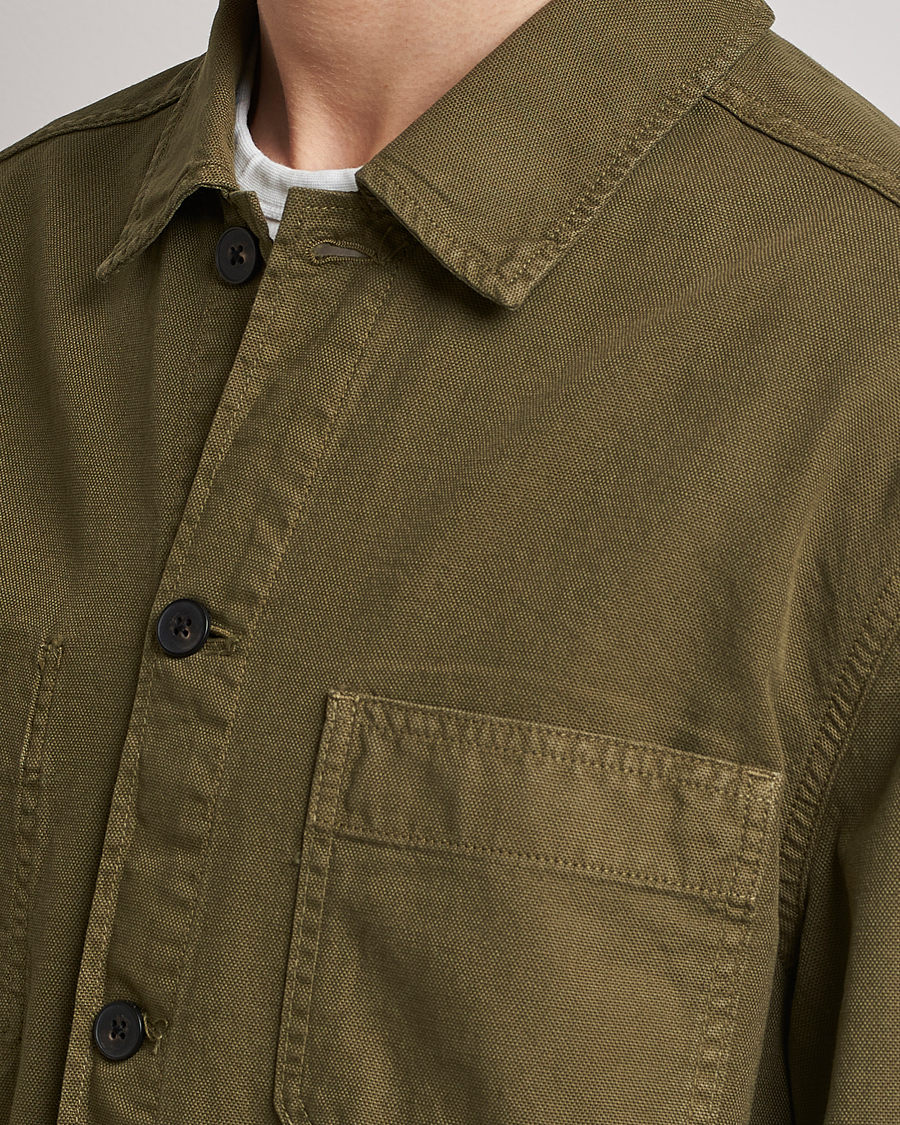 Herren | Hemden | GANT | Garment Dyed Cotton/Linen Overshirt Racing Green