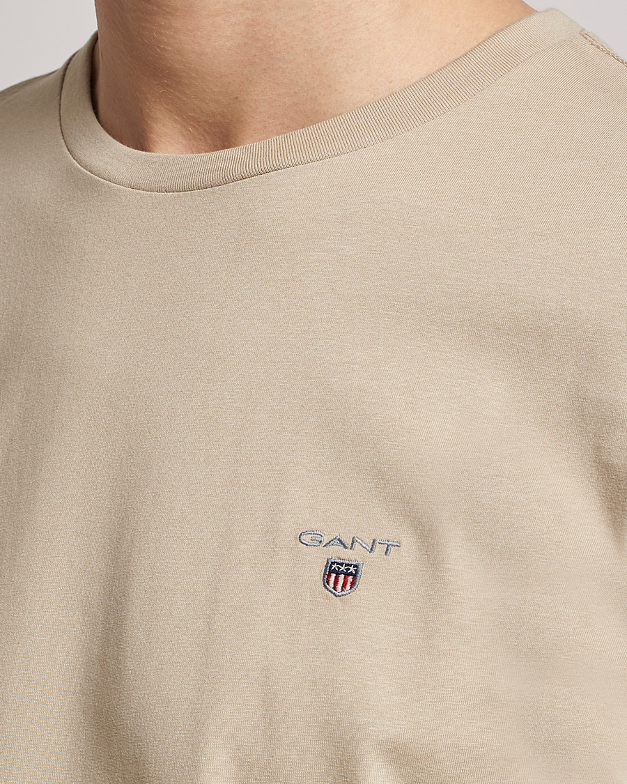 Herren | T-Shirts | GANT | The Original T-Shirt Concrete Beige