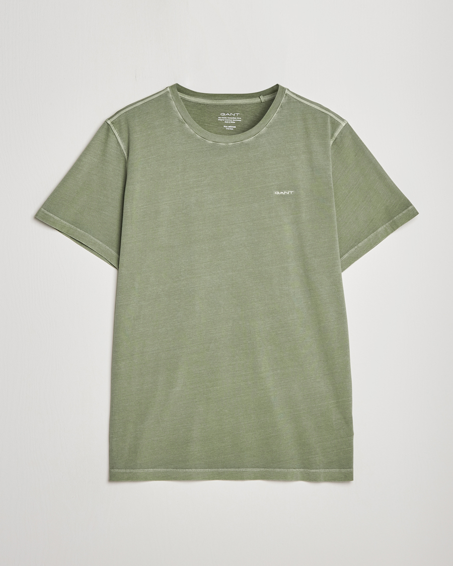 Herren | T-Shirts | GANT | Sunbleached T-Shirt Kalamata Green