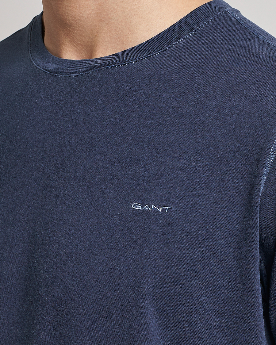 Herren | T-Shirts | GANT | Sunbleached T-Shirt Evening Blue