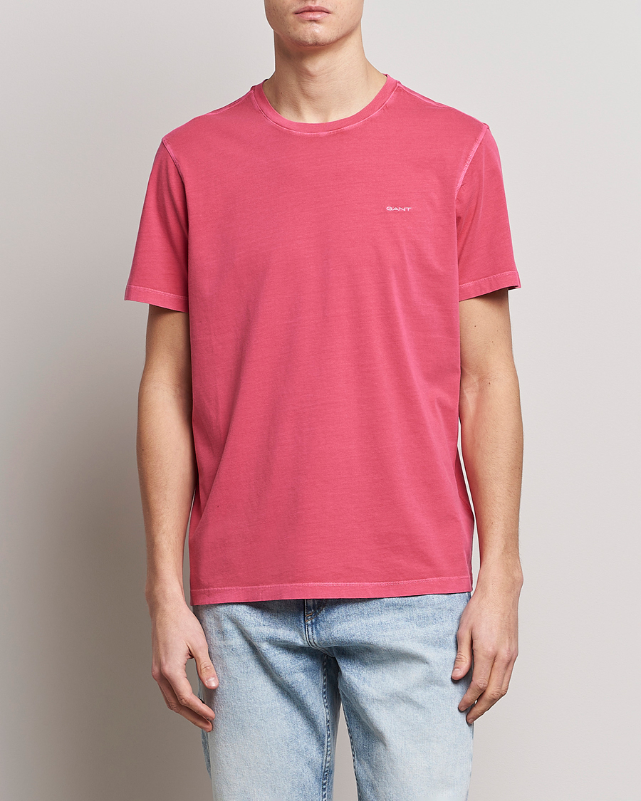Herren |  | GANT | Sunbleached T-Shirt Magenta Pink