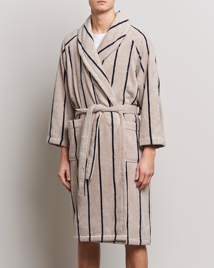 Herren | | GANT | Striped Robe Putty