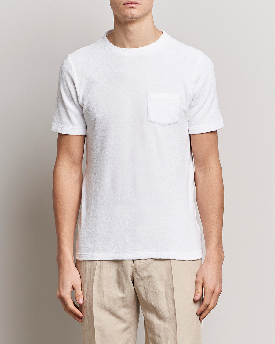 Herren | Terry | Gran Sasso | Cotton Terry Tee White