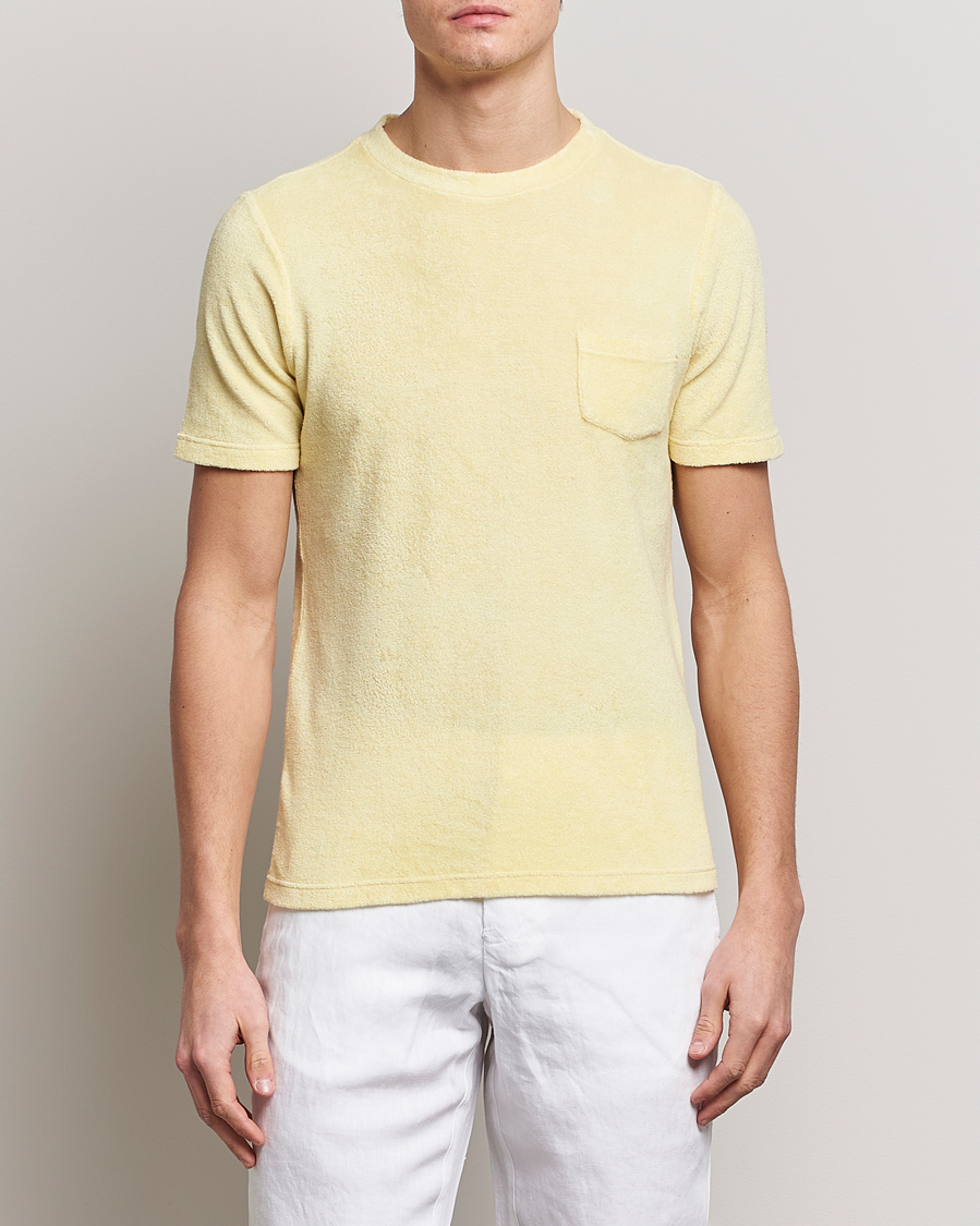 Herren | Terry | Gran Sasso | Cotton Terry Tee Yellow