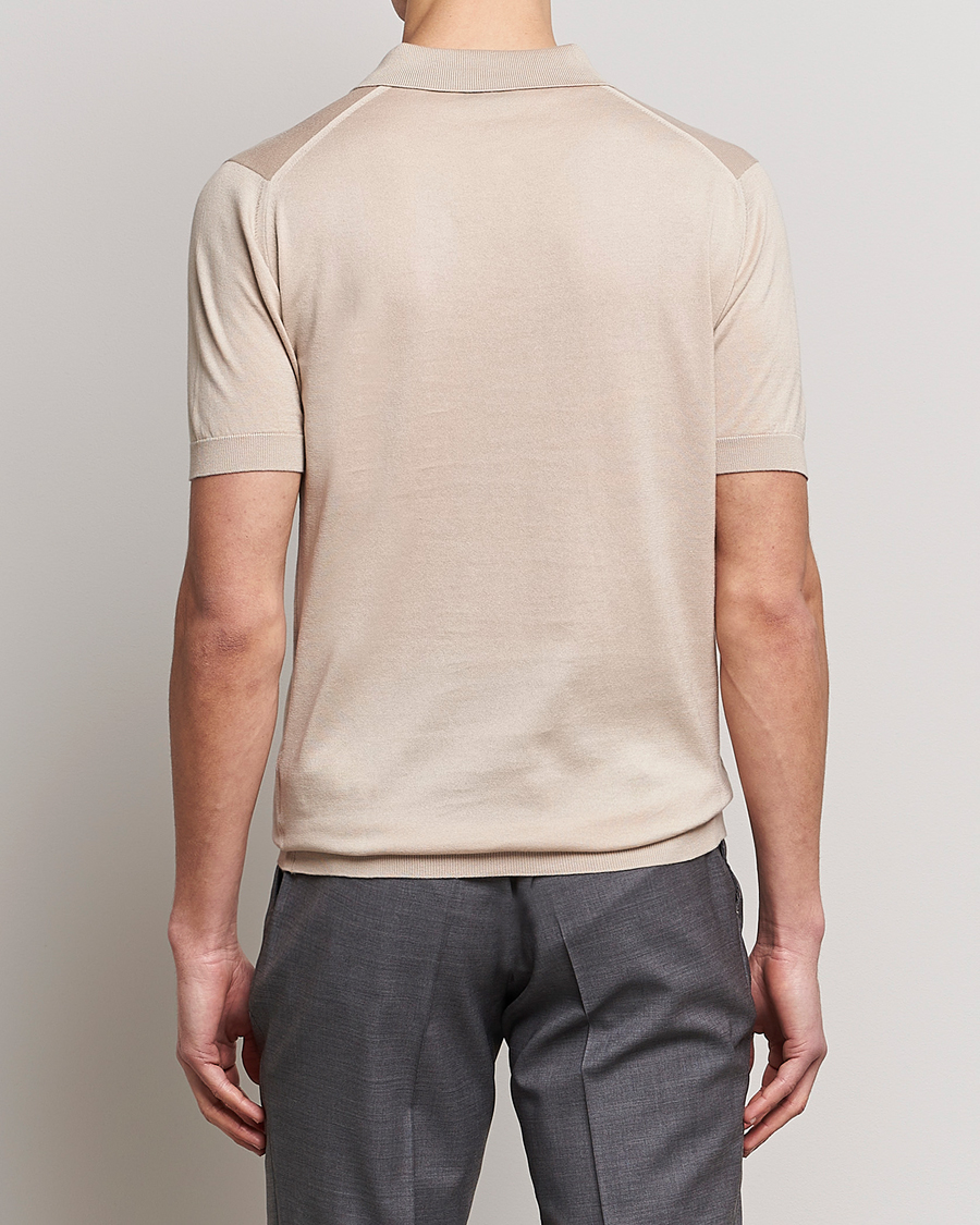 Herren | Poloshirts | John Smedley | Adrian Slim Fit Sea Island Polo Almond