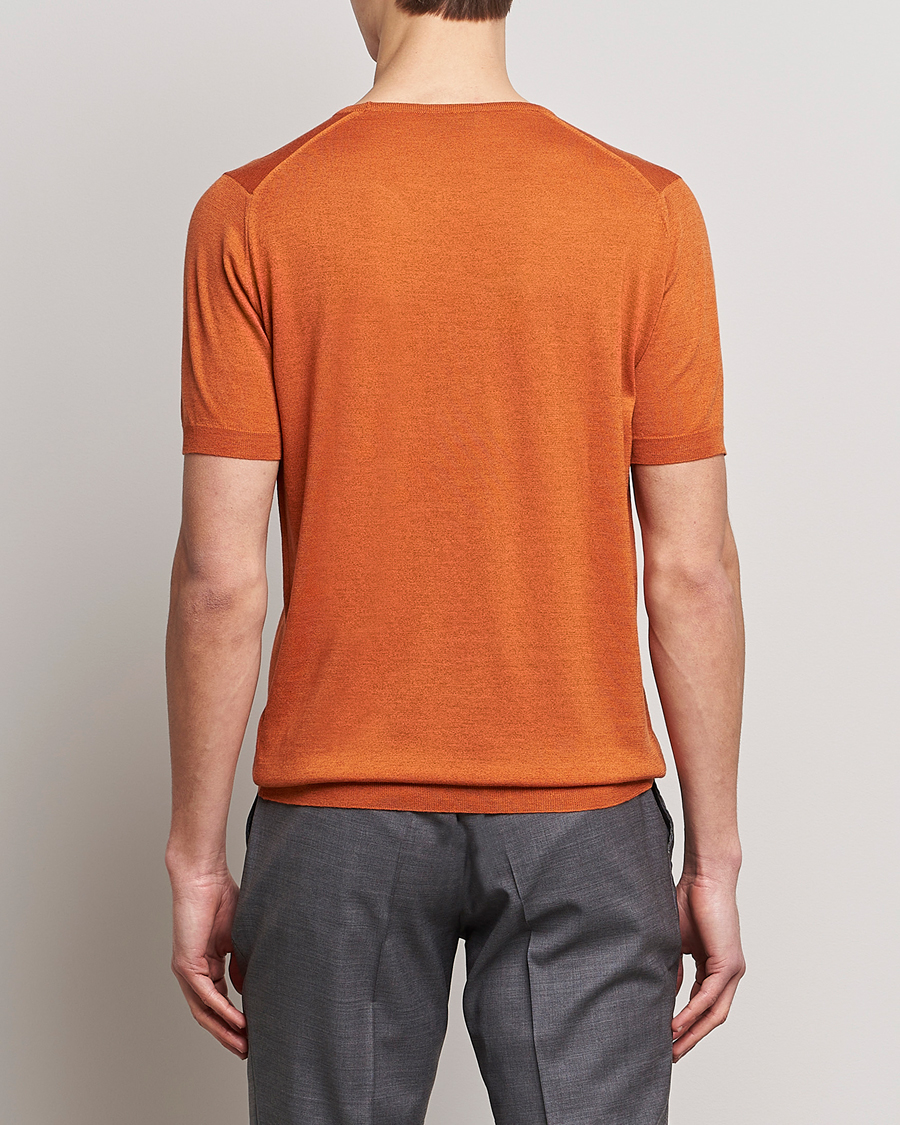 Herren | T-Shirts | John Smedley | Belden Wool/Cotton T-Shirt Amber
