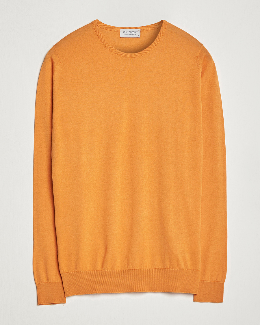 Herren | Pullover | John Smedley | Hatfield Sea Island Crew Neck Mandarin Orange