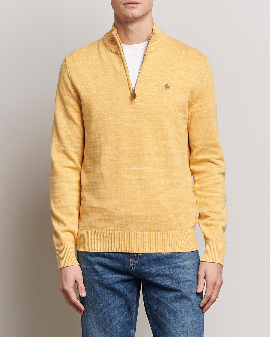 Herren |  | Morris | Randall Cotton Half Zip Yellow