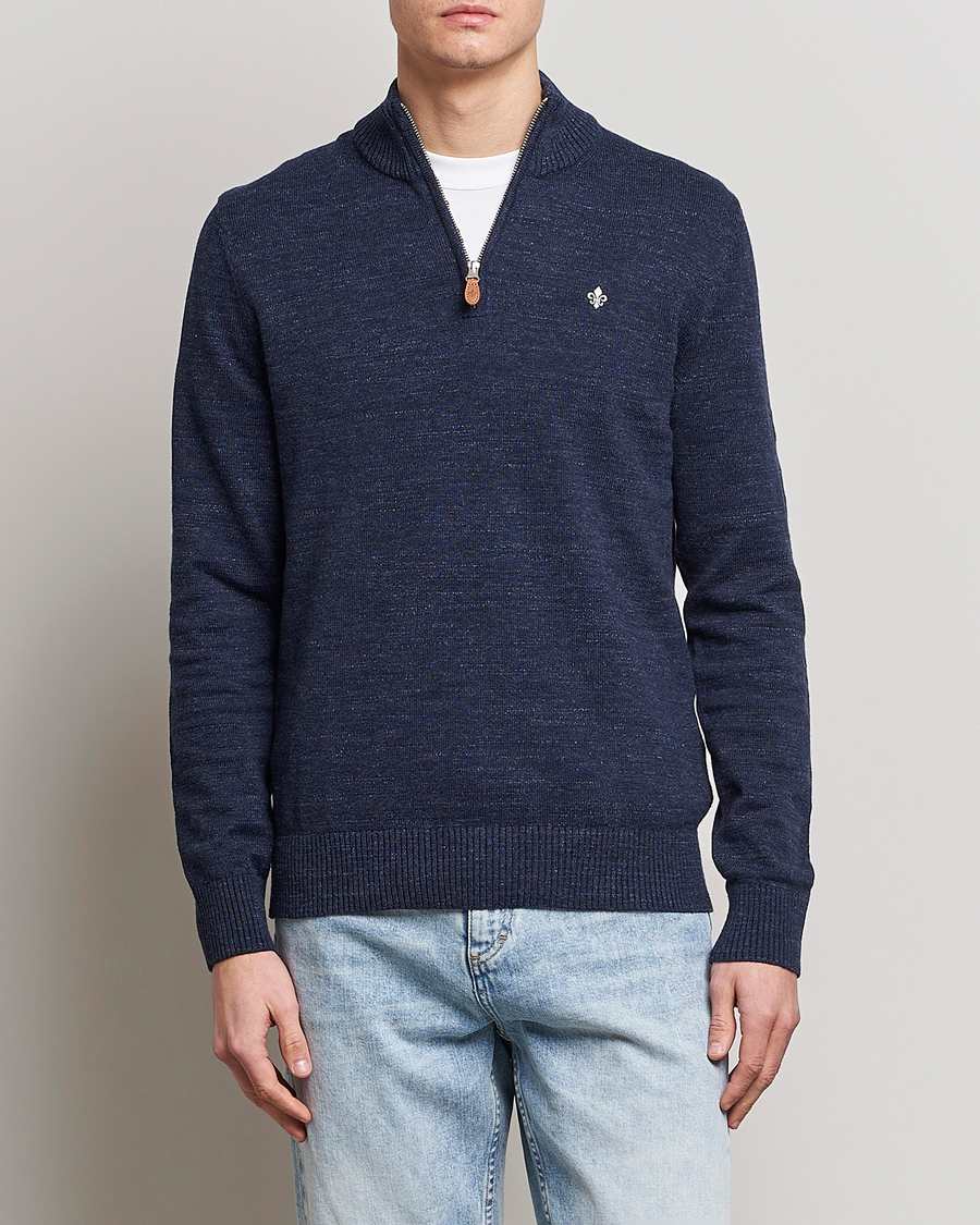 Herren |  | Morris | Randall Cotton Half Zip Navy