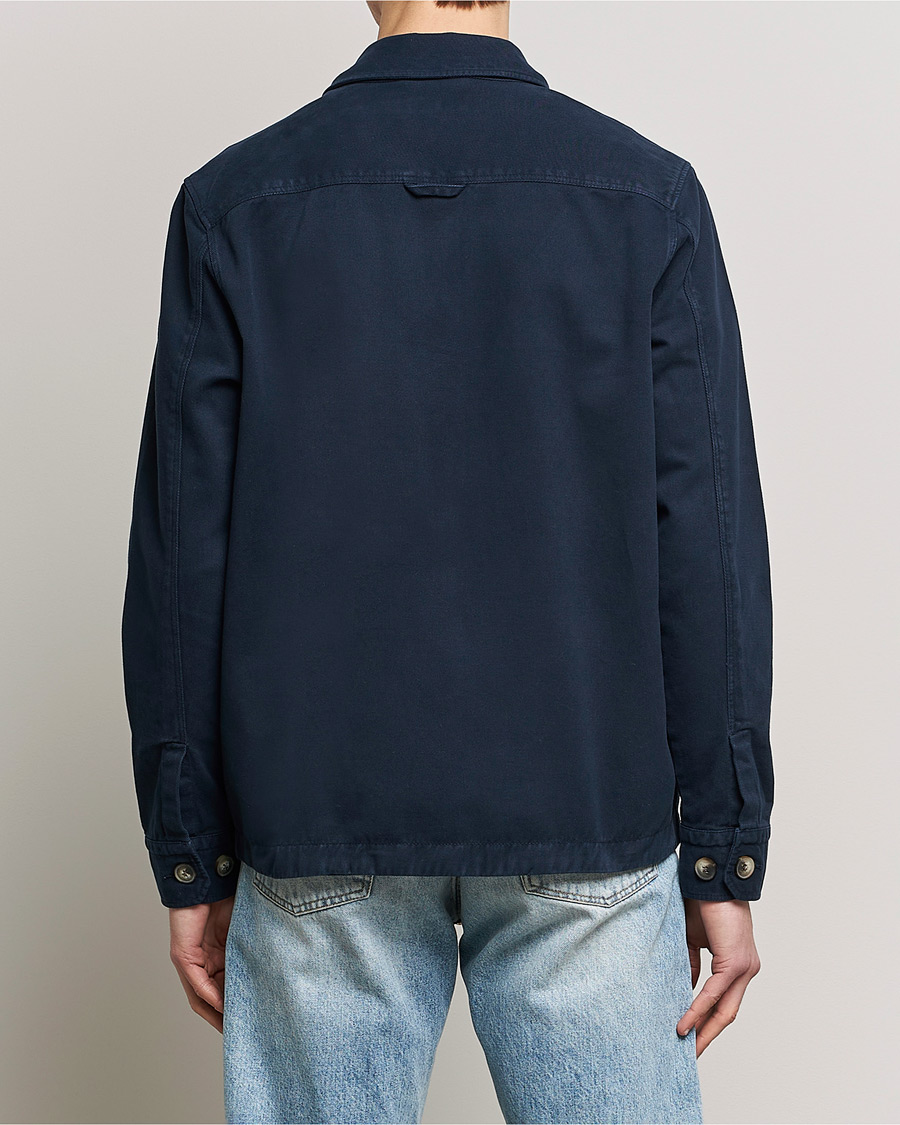 Herren | Hemden | Morris | Brayden Zip Overshirt Old Blue