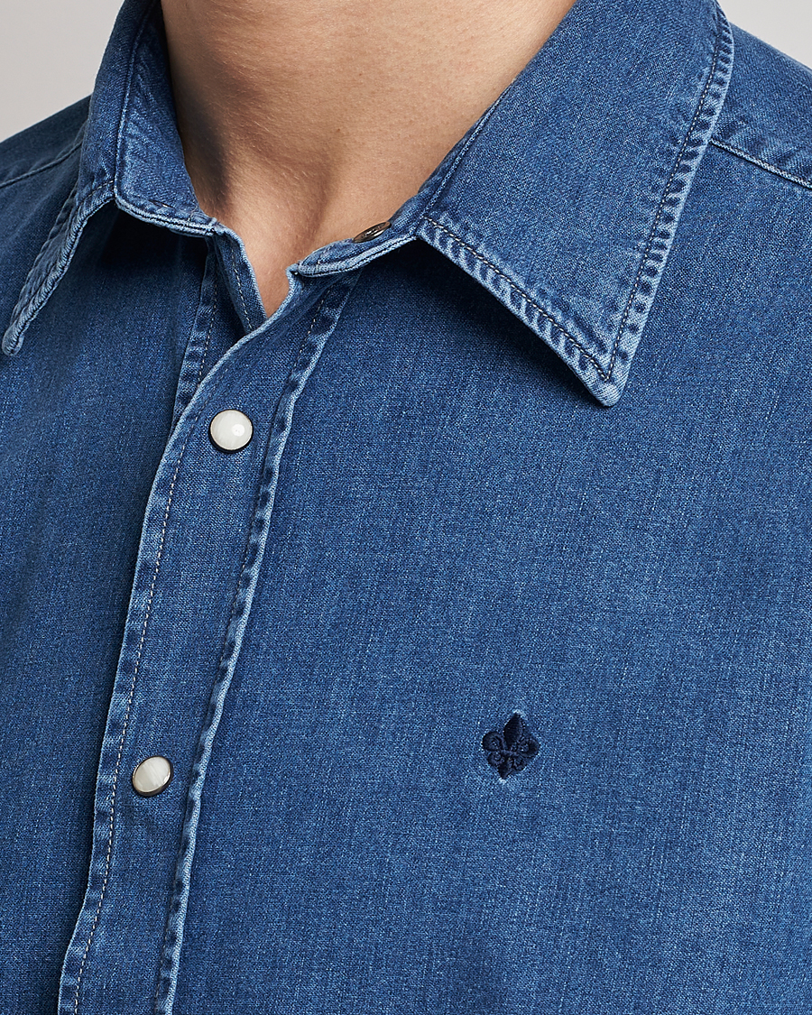 Herren | Hemden | Morris | William Denim Shirt Medium Blue