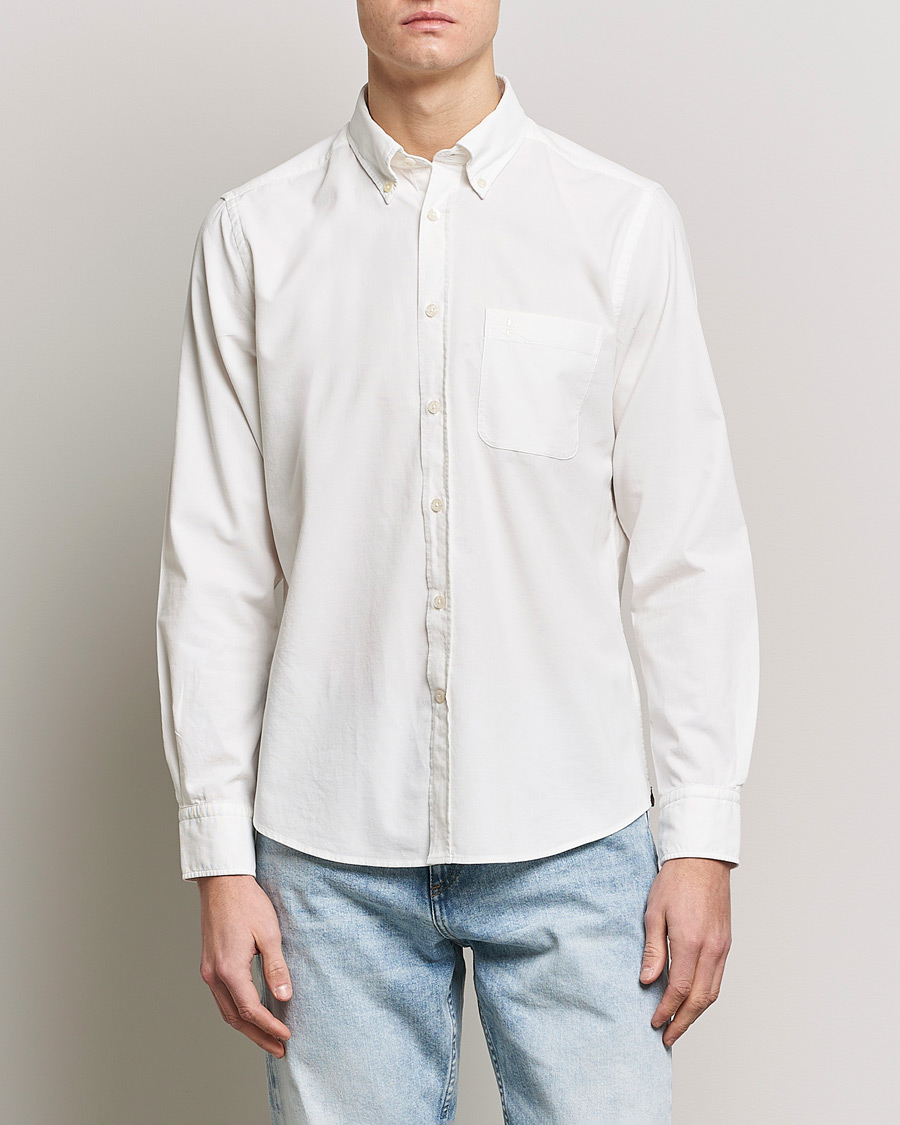 Herren | Cordhemden | Morris | Summer Corduroy Shirt Off White